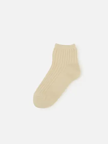 キッズ 表糸綿100％で毛玉が出来にくいショートソックス / 16-18cm