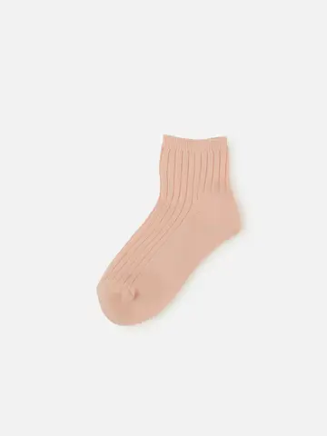 キッズ 表糸綿100％で毛玉が出来にくいショートソックス / 16-18cm