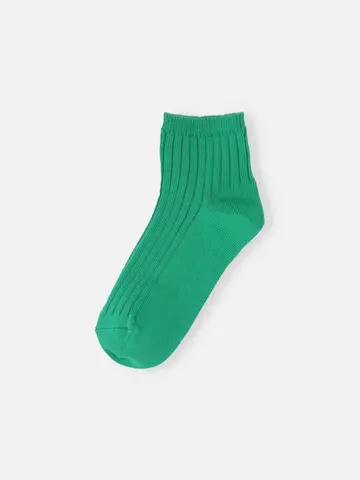 キッズ 表糸綿100％で毛玉が出来にくいショートソックス / 16-18cm