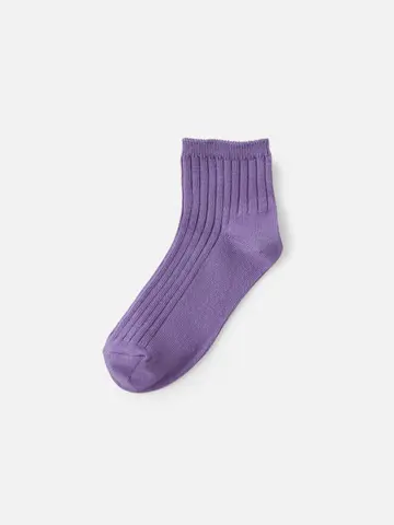 キッズ 表糸綿100％で毛玉が出来にくいショートソックス / 16-18cm