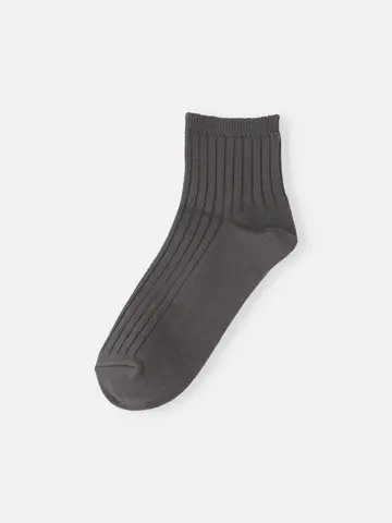 キッズ 表糸コットン100％で毛玉が出来にくい:ショートソックス19～21cm【カスタム刺繍対応】