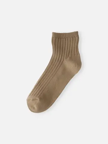 キッズ 表糸コットン100%で毛玉が出来にくい:ショートソックス19~21cm【カスタム刺繍対応】