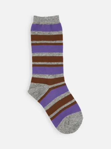 キッズ マルチボーダーソックス19～21cm
