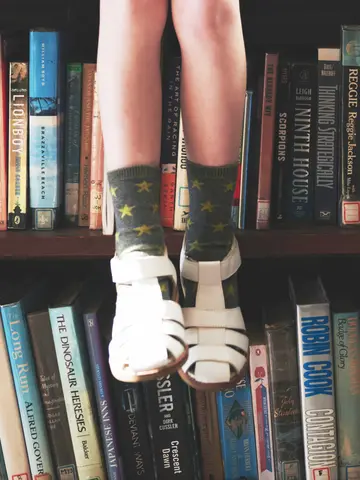 キッズ 星柄リンクスソックス19～21cm