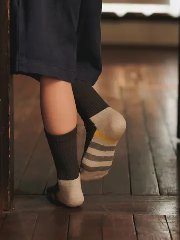 キッズ 足底の汚れが目立たないソックス19～21cm