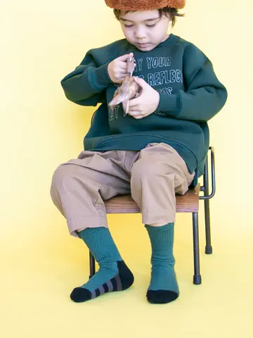 キッズ 足底の汚れが目立たないソックス19～21cm