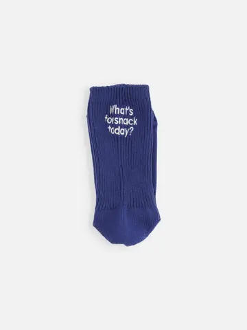 キッズ 今日のおやつは何？刺繍ソックス19～21cm