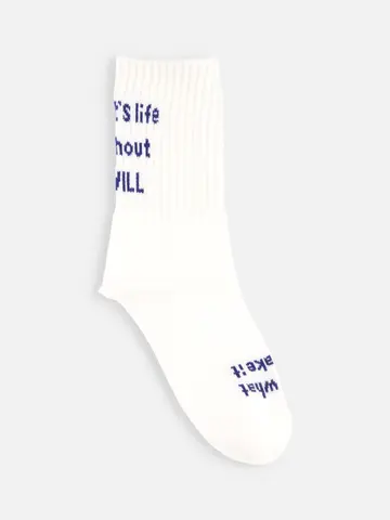 キッズ メッセージロゴソックス19～21cm