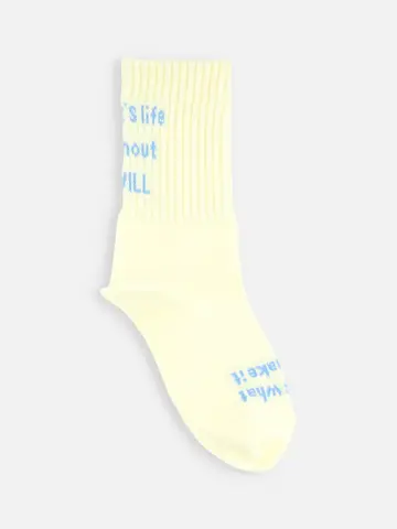 キッズ メッセージロゴソックス19～21cm