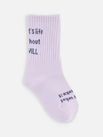 【キッズ】メッセージロゴソックス / 19-21cm