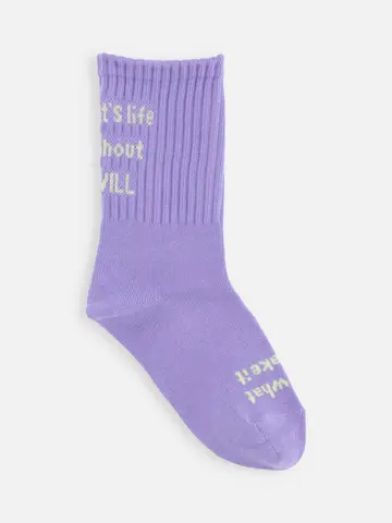 キッズ メッセージロゴソックス19~21cm
