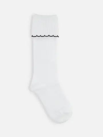 キッズ 折り返し配色ピコハイソックス 16〜18㎝