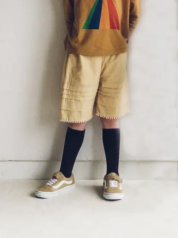 【キッズ】コットンリブハイソックス / 16-18cm