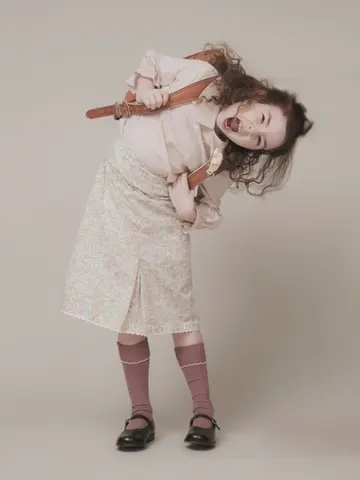 キッズ 折り返し配色ピコハイソックス 19～21cm