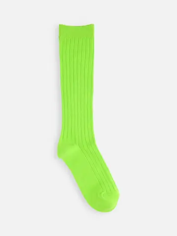 キッズ 蛍光リブハイソックス19〜21cm