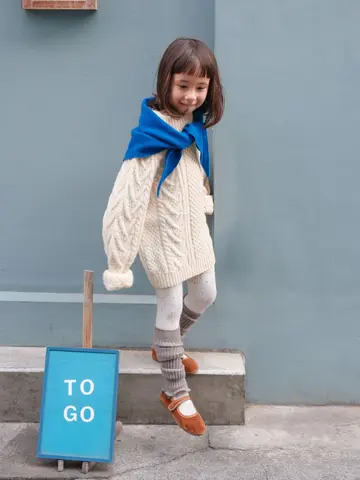 キッズ SIZE FREE リブレッグウォーマー