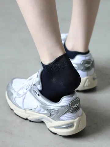 ゴム口ラメアキレスガードスニーカー用ソックス