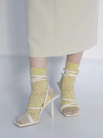 花と実フロートショートソックス