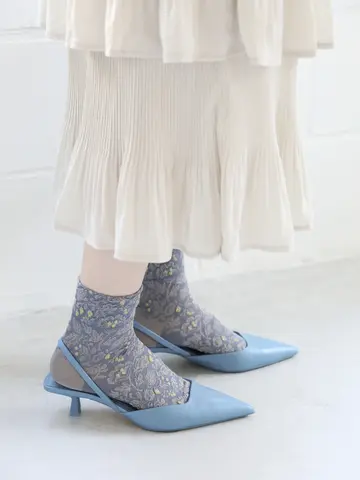 花と実フロートショートソックス