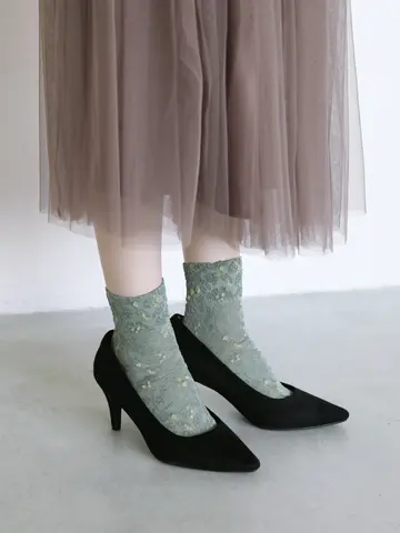 花と実フロートショートソックス