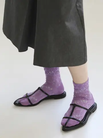 花と実フロートショートソックス