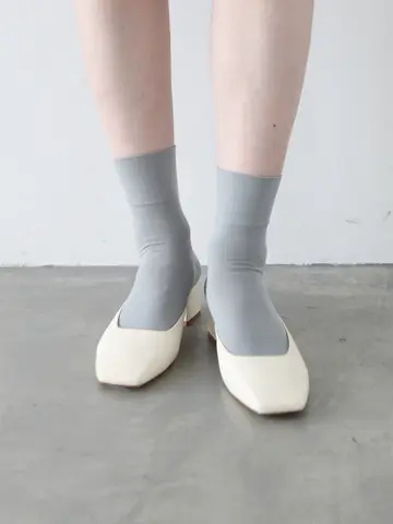 【定番】ソフトナイロン無地ショートソックス