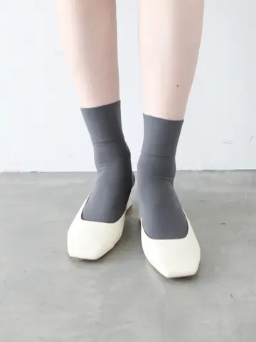 【定番】ソフトナイロン無地ショートソックス