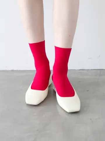 【定番】ソフトナイロン無地ショートソックス