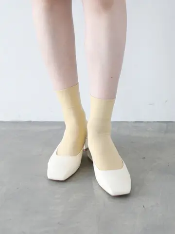 【定番】ソフトナイロン無地ショートソックス