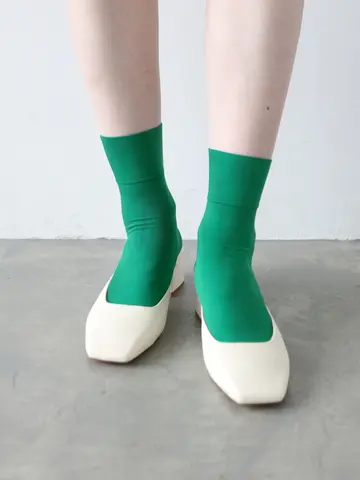 【定番】ソフトナイロン無地ショートソックス