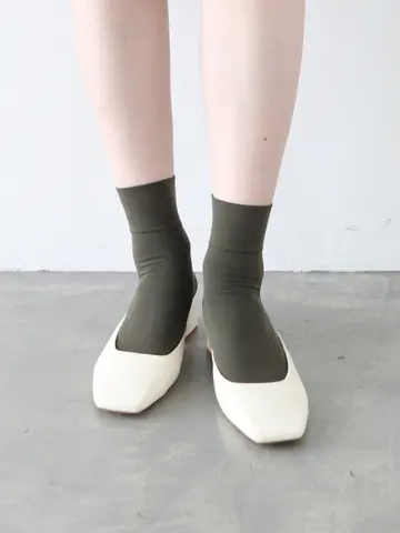 【定番】ソフトナイロン無地ショートソックス