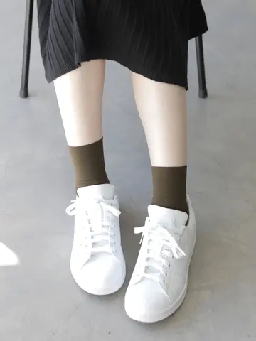 【定番】ソフトナイロン無地ショートソックス