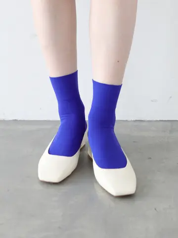 【定番】ソフトナイロン無地ショートソックス
