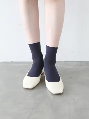 【定番】ソフトナイロン無地ショートソックス