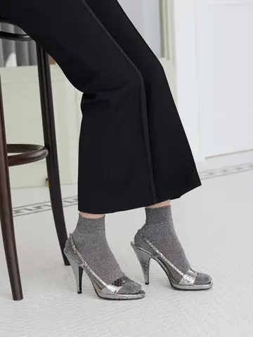 【定番】グリッターラメショートソックス