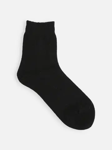 WOOL混アンゴラ無地ショートソックス