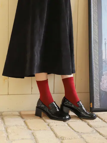 【最高級ウール】無地ソックス