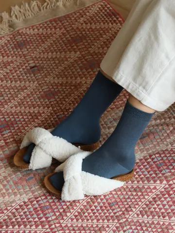 【最高級ウール】無地ソックス