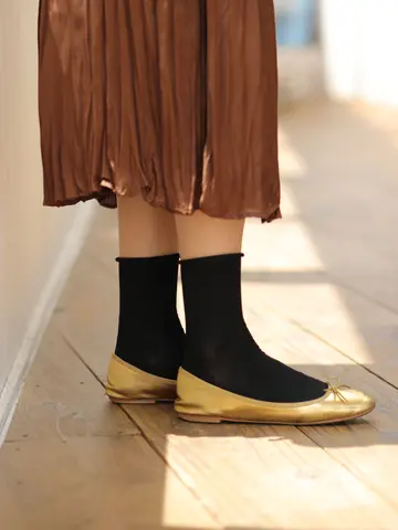 【定番】綿混ロールショートソックス