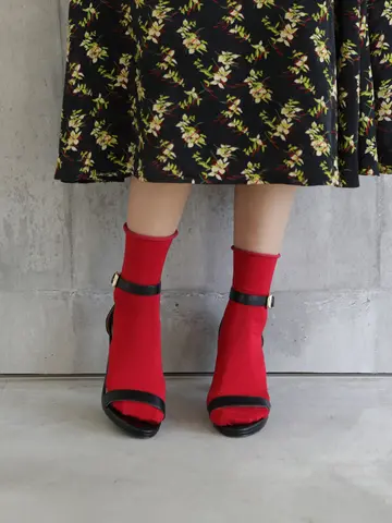 【定番】綿混ロールショートソックス