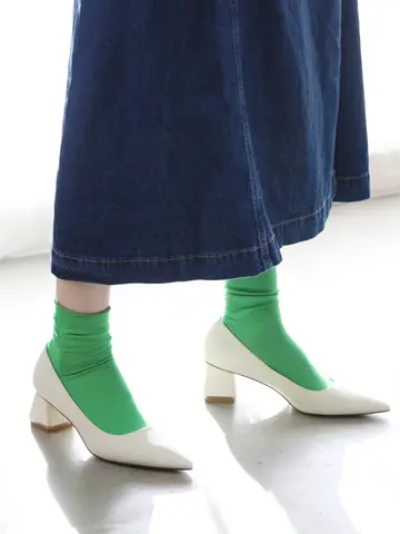 【定番】綿混ロールショートソックス