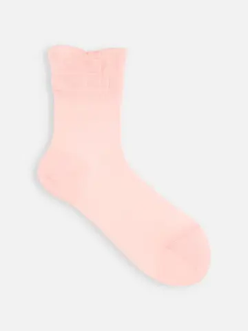 レーヨンシルクのふわふわショートソックス