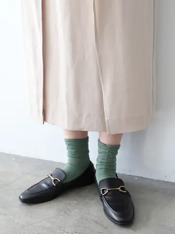 レーヨンシルクのふわふわショートソックス