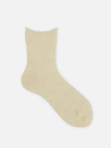 綿麻ロールショートソックス