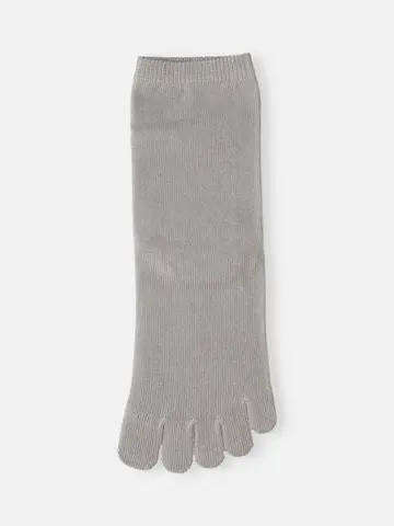 コットン五本指ショートソックス