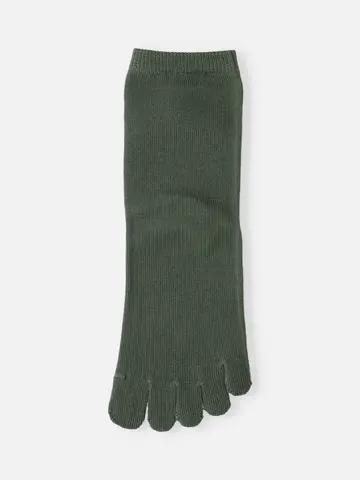 コットン五本指ショートソックス