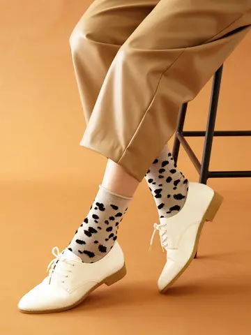 ダルメシアン柄ショートソックス