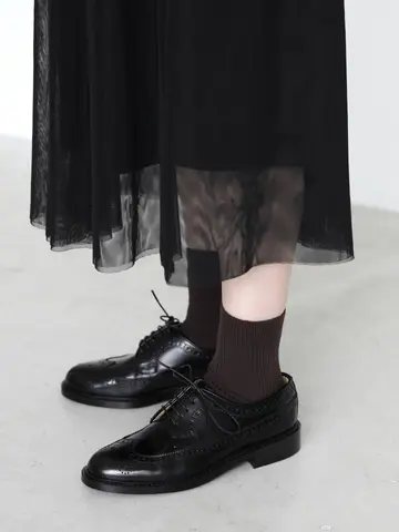 高級ウールアンチピリング3×1リブソックス