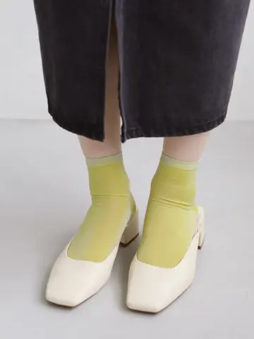 高級薄手ラメショートソックス