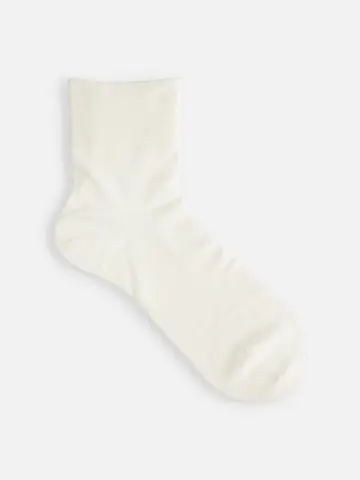 最高級シルク無地ショートソックス